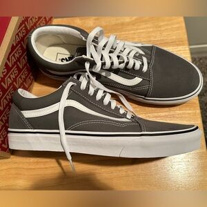 Vans Men’s Skate Old Shook Shoe Pewter/white Size 11 NIB